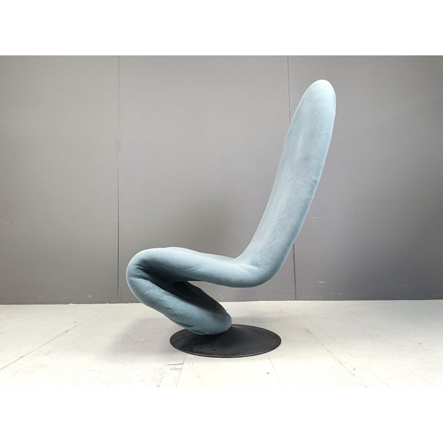 1970s 1-2-3 High Back Chair by Verner Panton for Fritz Hansen, 1970s For Sale - Image 5 of 8