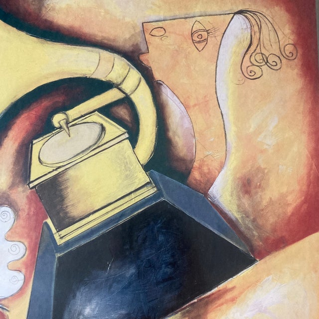 1997 Signed Alexandra Nechita Cubist Grammy Poster / Original Artist Remarques, Gallery Stamped For Sale - Image 6 of 12