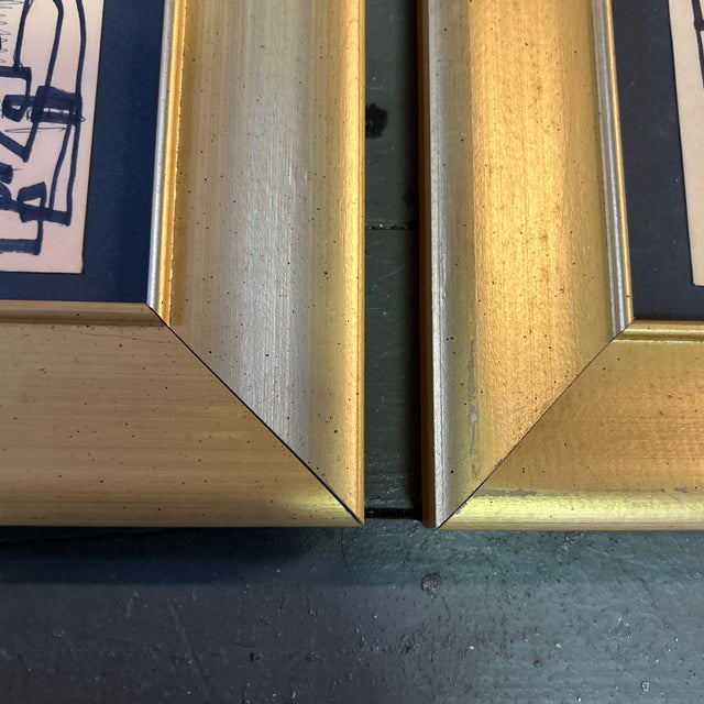 Contemporary Two Original Wayne Cunningham Abstract Marker Drawings - Set of Two For Sale - Image 4 of 7