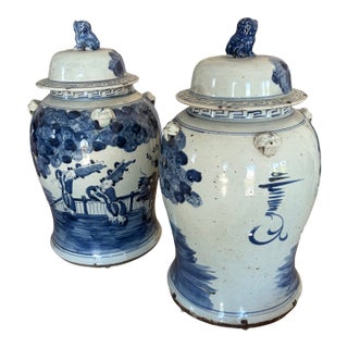 Ginger Jar Pair For Sale