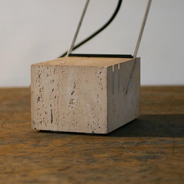 Italian Brutalist Travertine Lamp, 1970s For Sale - Image 14 of 16