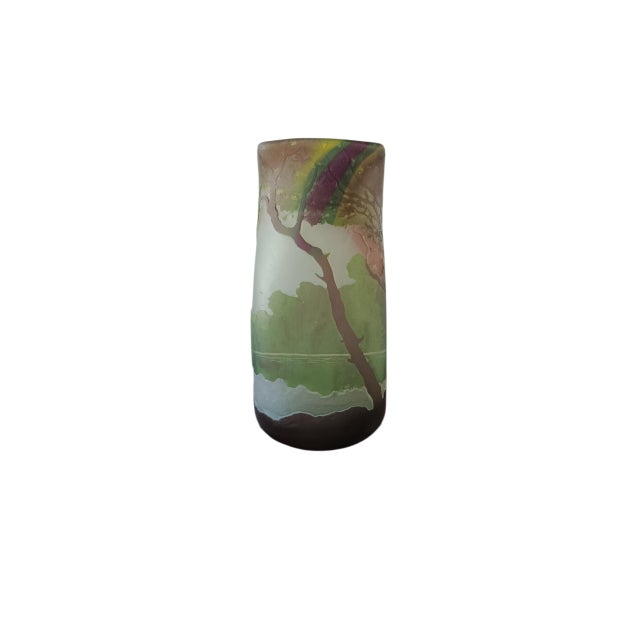 Antique Vase in Glass by Legras, 1890s For Sale - Image 4 of 8