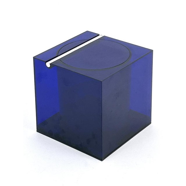 Blue Acrylic Ice Bucket by Studio O.P.I. for Cini & Nils, Italy, 1970s For Sale - Image 11 of 18