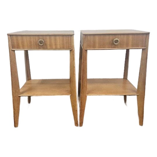 1950s Pair of Edward Wormley for Dunbar Night Stands For Sale
