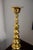 Traditional Early 21st Century Large Brass Floor Candlestick For Sale - Image 3 of 5