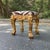 Mid 20th Century Hollywood Regency Giltwood Stool With Figural Carved Legs and Ralph Lauren Zebra Upholstery For Sale - Image 10 of 10