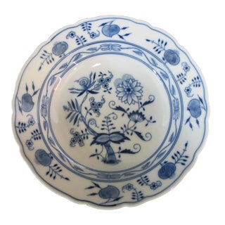 Meissen Germany Blue Onion 10" Soup Bowl With Rim For Sale