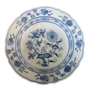 Meissen Germany Blue Onion 10" Soup Bowl With Rim