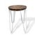 Wood Vintage Elm Bar Stool with White Hairpin Legs For Sale - Image 7 of 8