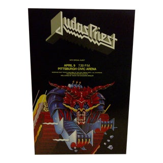 Judas Priest Concert Poster, Pittsburgh 1984 For Sale