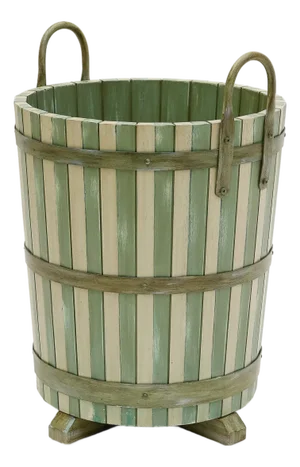 Bunny Williams Home Hand-Painted Stripe Planter