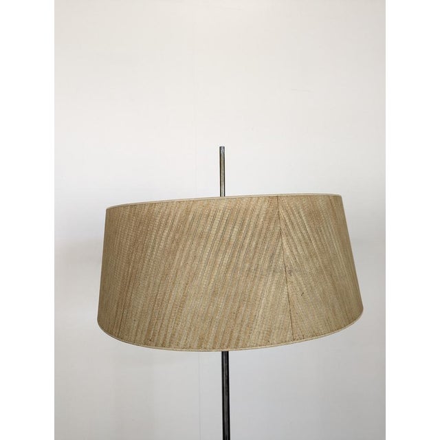 Teak Veneer Floor Lamp by Monix, 1950s, in Very Good conditions. Designed 1950 to 1959 Up to 250V (Europe/UK Standard).The...