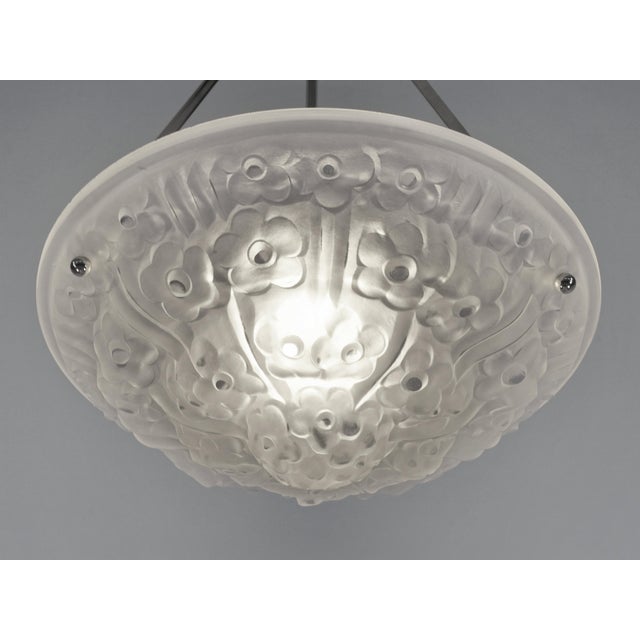 1920s French Art Deco Pendant Light by Degue 1930 France - 2 Available For Sale - Image 5 of 12