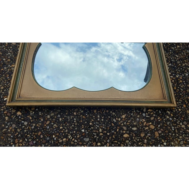 Vintage Mid Twentieth Century Distressed Country French Trumeau Mirror For Sale - Image 4 of 8