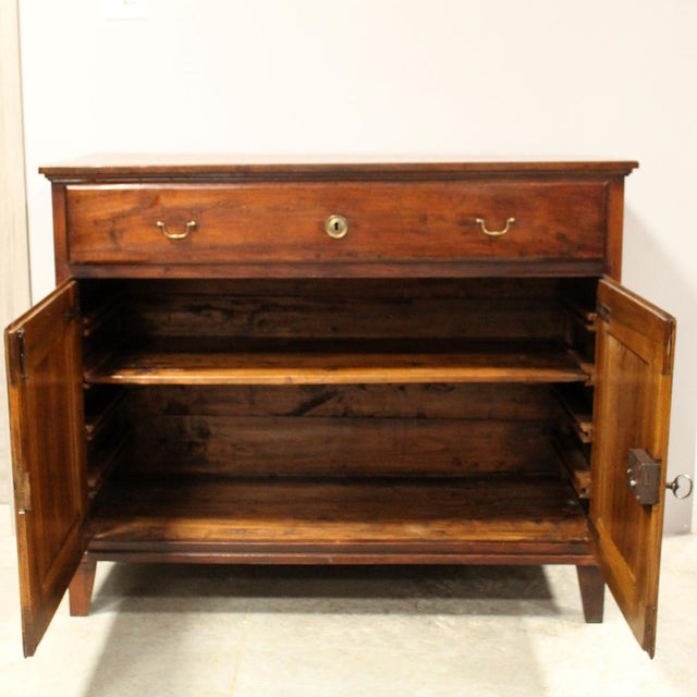 Wood 18th Century Italian Directory Sideboard in Walnut For Sale - Image 7 of 14