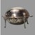Early 20th Century Antique Victorian Silverplate Serving Dish Rotating Lid With Liners For Sale - Image 5 of 10