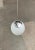 Mid-Century German Glass and Metal Ball Pendant For Sale - Image 11 of 18