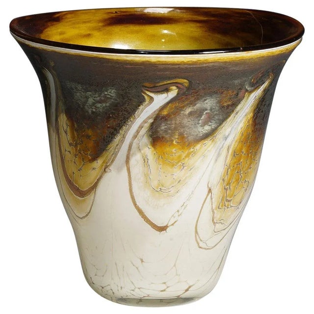 Glass Vintage Marble Glass Vase by Richard Glass, 1980s For Sale - Image 7 of 7