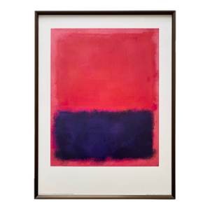 Mark Rothko Vintage Abstract Expressionist Lithograph Print Framed Modernist Fine Art Poster " Untitled " 1960-1961