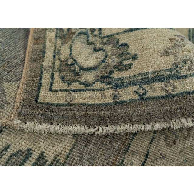Oushak Square Rug 3' x 3' #21352 For Sale In Houston - Image 6 of 8