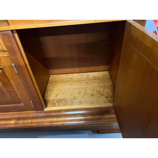 1980s Large Cherry Wood Sideboard, 1980s For Sale - Image 5 of 7