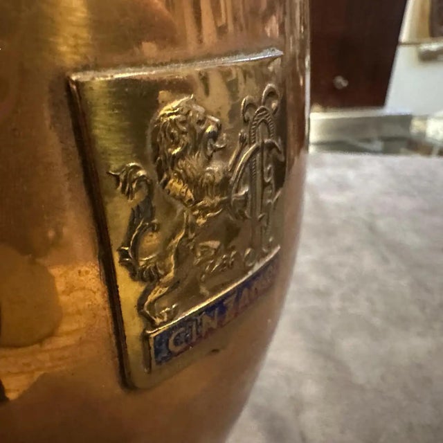 1950s Mid-Century Modern Copper Italian Wine Cooler by Cinzano For Sale - Image 13 of 14