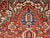 Persian Vintage Persian Heriz Serapi Rug, Hand-Knotted Wool, Geometric Pattern, Brick-Red & Ivory, 4x4 For Sale - Image 3 of 18