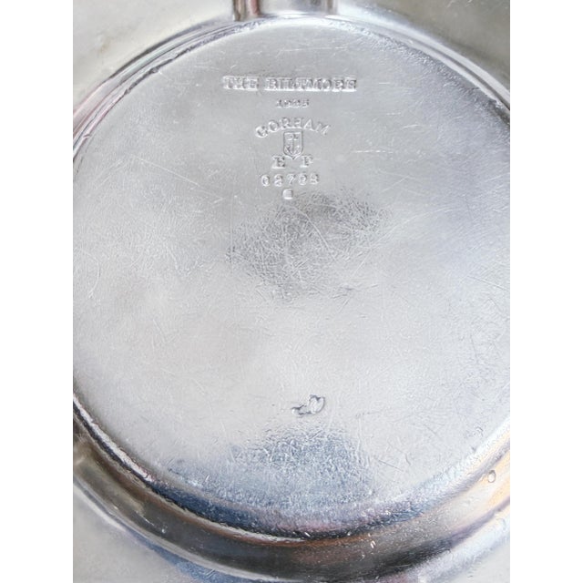 Art Nouveau 1925 Silver Plated Cigar Ashtray From the Biltmore Hotel For Sale - Image 3 of 7