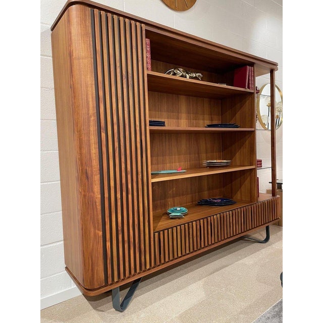 Art Deco Style Wooden Bookcase For Sale - Image 15 of 18