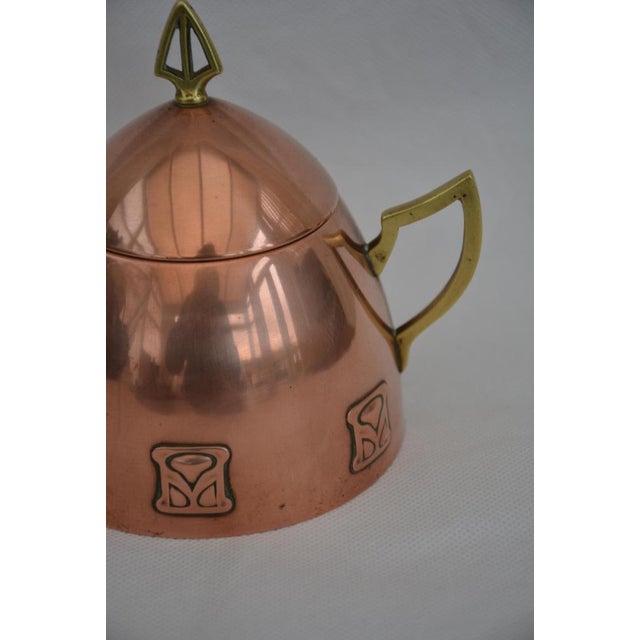 Art Nouveau Secessionist Copper-Plated Sugar Bowl from WMF, 1900s For Sale - Image 12 of 18
