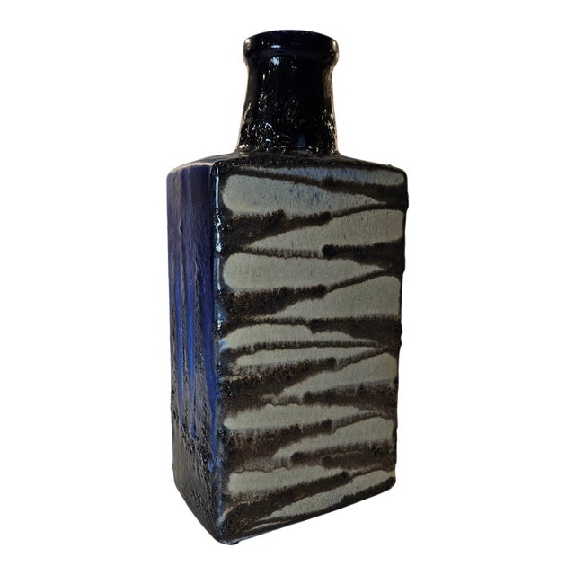 Scheurich Keramik Mid-Century Fat Lava Vase For Sale