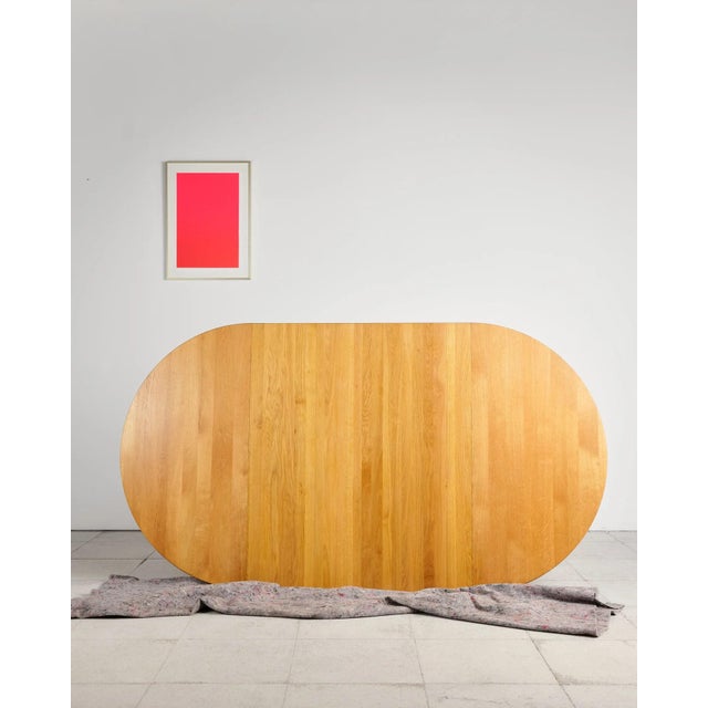 Round Extendable Dining Table in Oak by Hans J. Wegner, Denmark, 1970s For Sale - Image 10 of 18