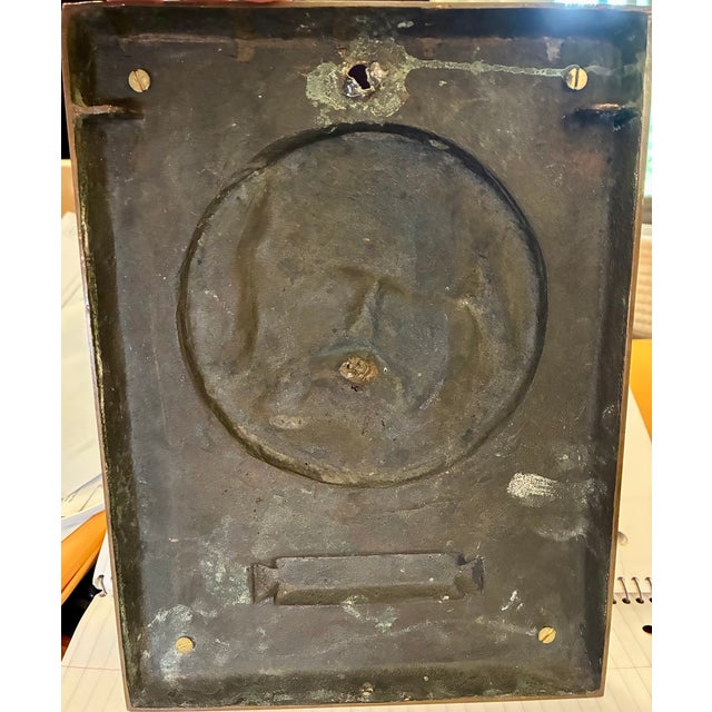 Metal Antique 1885 French Heavy Cast Bronze Plaque – Victor Hugo High Relief Sculpture by René Rozet For Sale - Image 7 of 10