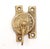Aesthetic style decorative brass window lock with a polished finish. The original mounting screws are not available. Good...