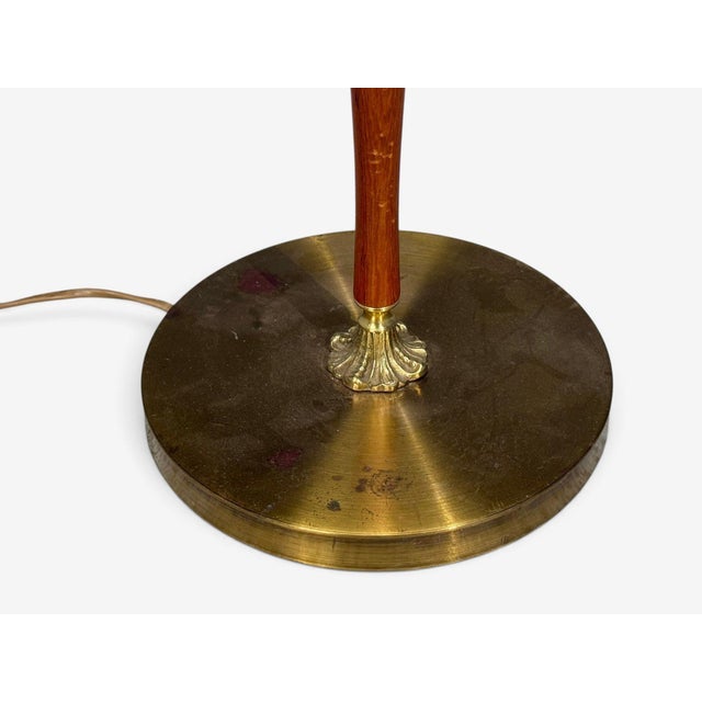Eae, Swedish Modern, Adjustable Floor Lamp, Teak, Brass, Sweden, 1950s For Sale - Image 10 of 12
