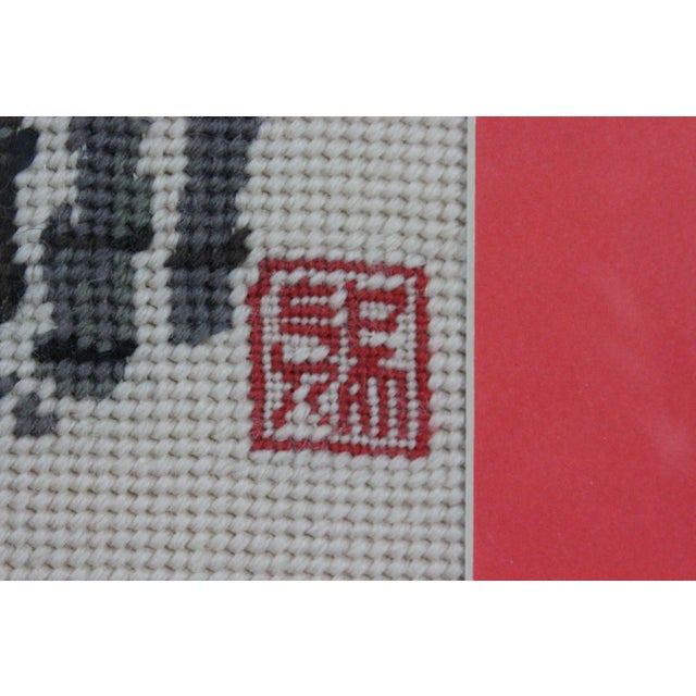 Fab c1960s (gillt bamboo framed) mum & cub pandas! Art: 13 1/2" x 9 1/2" Frame: 18 3/4" x 14 7/8"