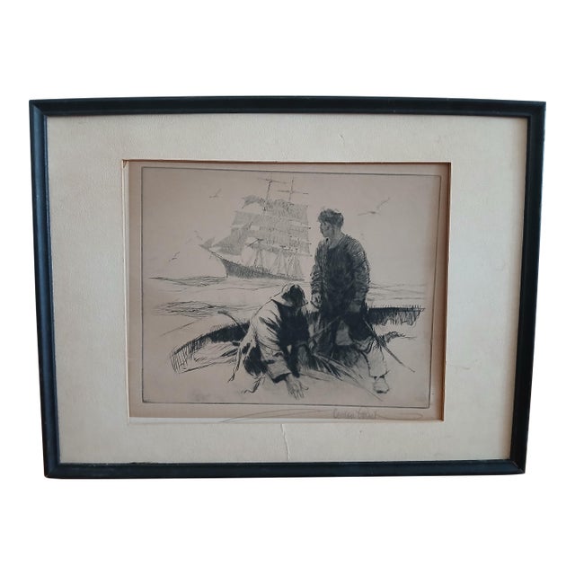 Vintage Gordon Hope Grant Signed Lithograph For Sale