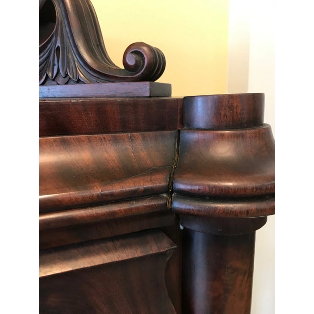 1840s Mahogany German Empire Secretary Desk For Sale - Image 10 of 13