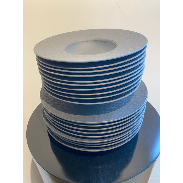 Villeroy & Boch Porcelain Rock Pasta Bows and Plate - Set of 20 For Sale - Image 9 of 11