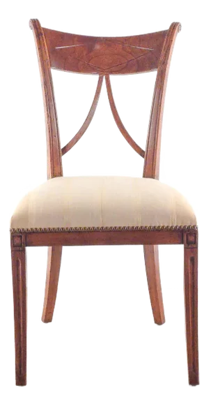 19th Century Italian Fruitwood Neoclassical Side Chair