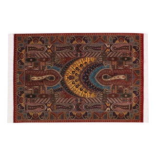 Middle Eastern Rug in Silk For Sale
