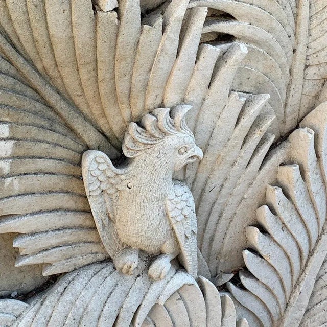 Indonesian Carved Stone Wall Relief For Sale In Los Angeles - Image 6 of 9