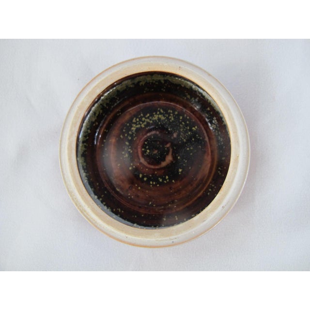 Ceramic Wally Schwab Pacific Nw Studio Art Pottery Red Stoneware Round Jar With Lid For Sale - Image 7 of 8