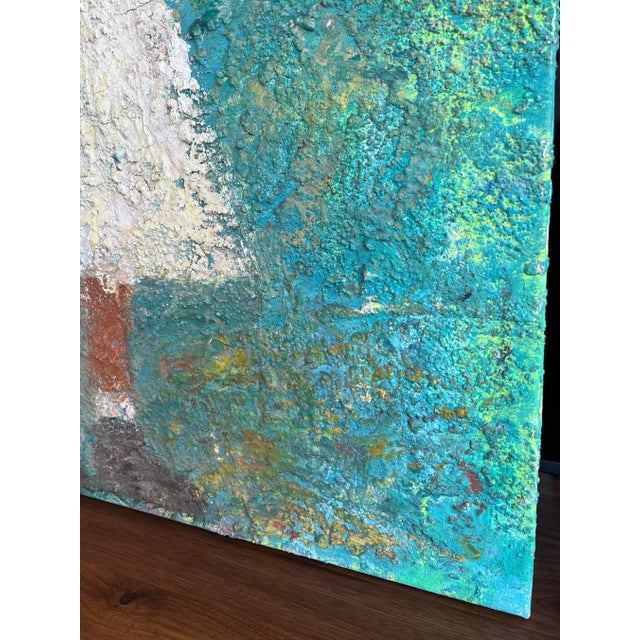 2000 - 2009 Girl With Blue Balloon 2005 Large Statement Piece Oil Painting by Zaza Khabuliani, Original, Signed For Sale - Image 5 of 12