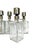 Mid-Century Modern Vintage Mid-Century Etched Glass & Chrome Liquor Dispenser Bar Bottles — Set of 6 For Sale - Image 3 of 13