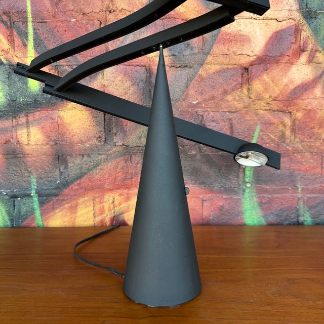 1980s Mario Barbagia & Mario Colombo for Italiana Luce Tabla Table Lamp For Sale - Image 5 of 12