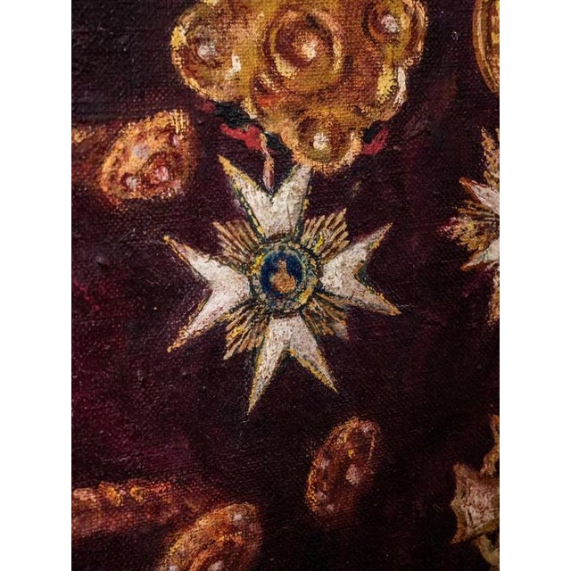 Hungarian School, Portrait of a Man, Oil on Canvas For Sale - Image 6 of 8