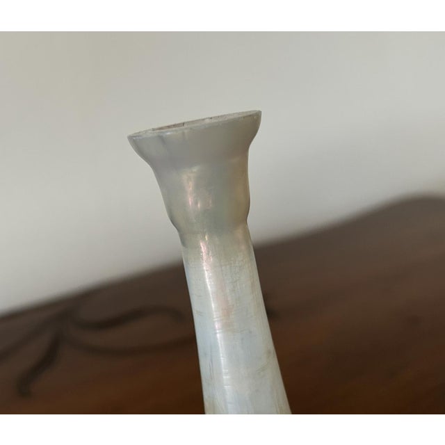Art Nouveau Iridescent Glass Soliflore Vase, 1900s For Sale - Image 11 of 18