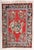 Vintage Mid-Century Bessarabian Kilim Red Floral Flat Weave Rug Room Size For Sale - Image 10 of 12