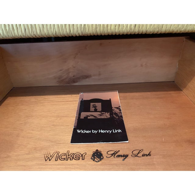 Henry Link Wicker Dresser & Mirror Chairish